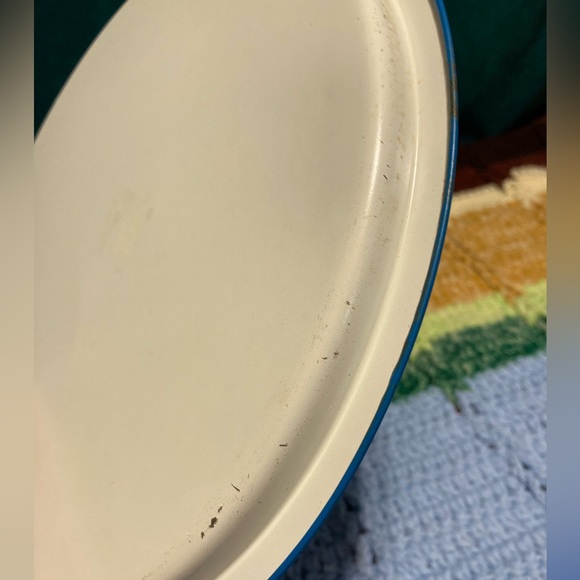 Heart of Amish Country - Vintage Blue Gold Tray - Souvenir Tourist Decor - Picture 13 of 15